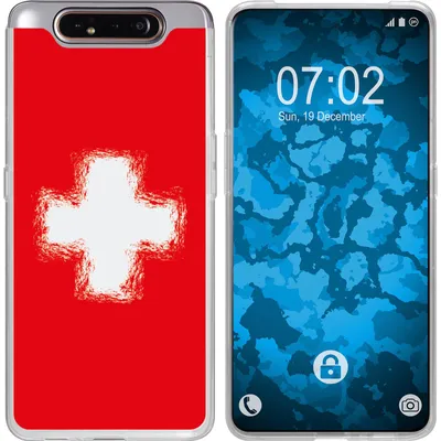 Produktbild von PhoneNatic Case kompatibel mit Samsung Galaxy A80 Silikon-Hülle WM Schweiz M10