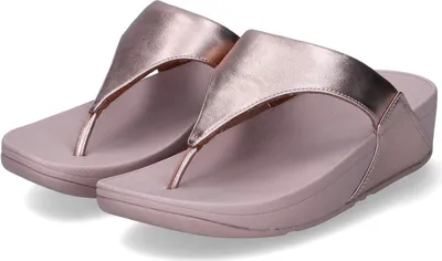 Produktbild von Fitflop Damen Pantoletten/ Zehentrenner Bronze/Rosa Glattleder Größe: 31/2