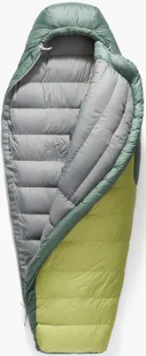 Produktbild von Sea To Summit Damen Ascent -1 Long Daunenschlafsack (Damen bis -1°C / max. Körpergröße 185 cm / Gewicht 1,002kg) Cypress Green L