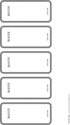 Produktbild von Ordner-Rückenschilder Wow selbstklebend 45x111mm grau PC-beschriftbar VE=10x50 Stück