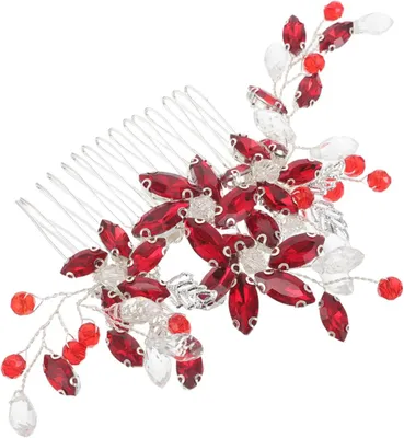 Produktbild von Strass-haarkamm für Damen Hochzeit Eleganter Braut-haarschmuck mit Strasssteinen Dekorativer Schleierkamm als Hochzeitshaarschmuck für Bräute und Brautjungfern