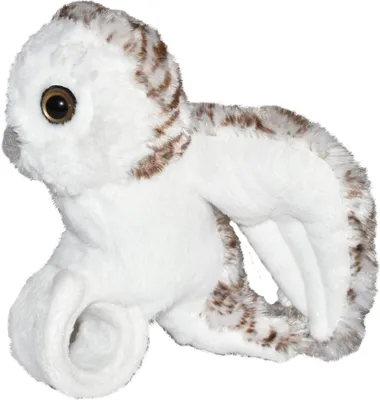 Image de Hibou en peluche Hibou des neiges avec son - 15 cm