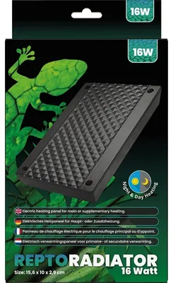Productafbeelding van Repto Reptile Radiator warmtepaneel 16 Watt | IR-C terrariumverwarming voor reptielen en amfibieën