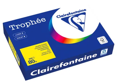 Image de Clairefontaine Kopierpapier 1877PC A4 160g kanariengelb 500Bl
