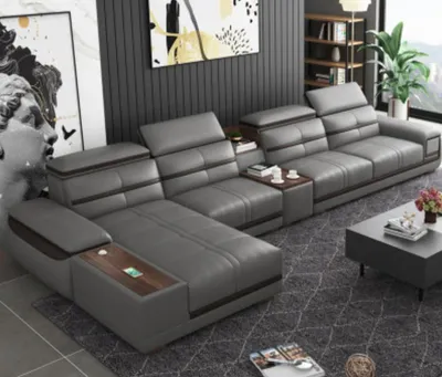 Produktbild von Wohnlandschaft Eckgarnitur Ecksofa L-form Polster  Modern Relax Sitz Luxus Möbel