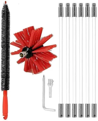 Imagen del producto de Kit de cepillo para limpieza de chimeneas con varillas flexibles