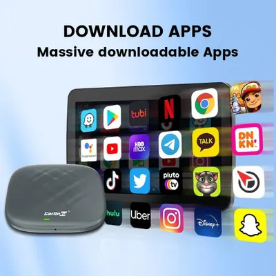 Zdjęcie produktu dla Adapter CarPlay - Bezprzewodowy adapter CarPlay - Adapter Android Auto - Adapter Carplay - Bezprzewodowy CarPlay
