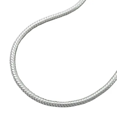 Produktbild von Kette 13mm runde Schlangenkette Silber 925 36cm silber 1,3mm