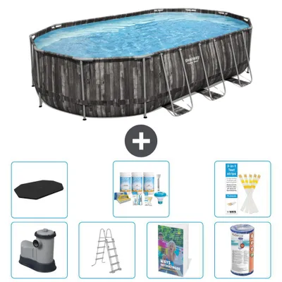 Produktbild von Bestway Power Steel Oval - 610x366x122 cm - 8-teilig  S556