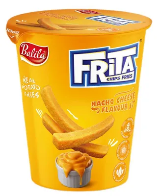 FRYTKI ZIEMNIACZANE SMAŻONE O SMAKU SERA NACHO BEZGLUTENOWE 40 g - BALILA