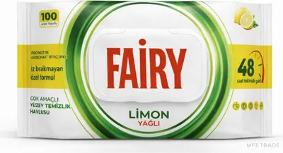 Obrázok produktu pre Fairy Oberflächenreinigungstücher Zitrone