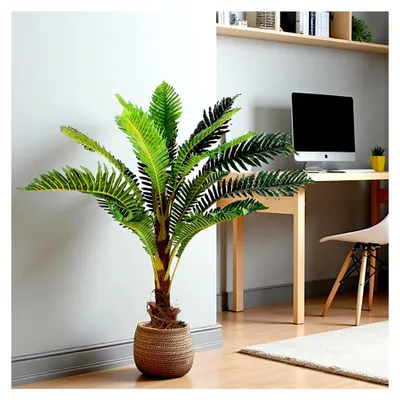 Produktbild von Künstliche Palme 100 cm mit 18 Palmenwedel im Topf