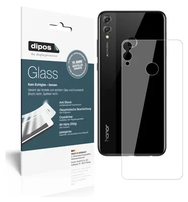 Produktbild von 2x Schutzfolie für Honor View 10 Lite Rückseite - Anti-Shock 9H Folie Glass