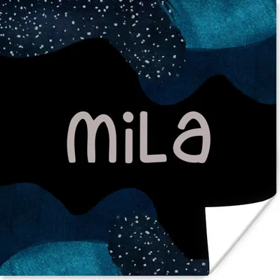 Produktbild von MuchoWow® Poster Mila - Pastell - Mädchen 50x50 cm - Wohnzimmerdekoration