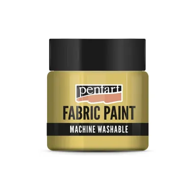 Obrázek produktu pro PENTART Stofffarbe Metallic, 50 ml, zlatá