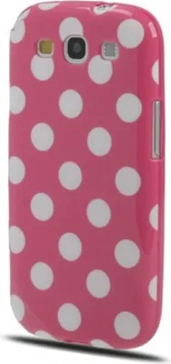 Produktbild von Schutzhülle TPU Case für Handy Samsung I9300 Galaxy S3 Rosa / Weiss