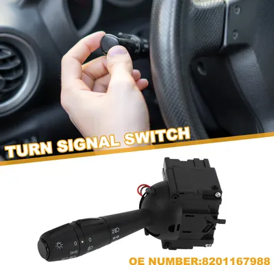 Image de Levier de clignotant de colonne de direction No.8201167988 Interrupteur multifonction pour Dacia Dokker Duster Logan