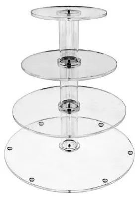 Produktbild von Artcop 4-stöckiger Plexiglas Kuchenständer für Cupcakes Hochzeit