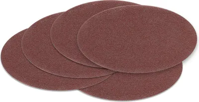 Produktbild von 5 Stück 180 mm Exzenter Schleifscheiben P120 Körnung , ohne Lochung, red Film , Haft Klett Schleifpapier