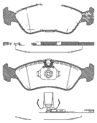 Produktbild von Bremsbelagsatz Scheiben 17,3 mm TRISCAN IAM-Expertise für u.a. OPEL VECTRA