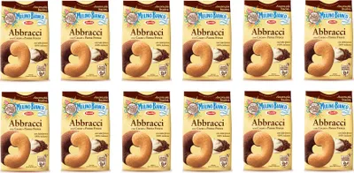 Produktbild von 12x Mulino Bianco Kekse Abbracci 350g Italien biscuits cookies kuchen brioche