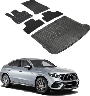 Produktbild von Kofferraumwanne Fußmatten Set Für Mercedes GLC Class C254 Ab 2023 Coupe, Genaue Passform