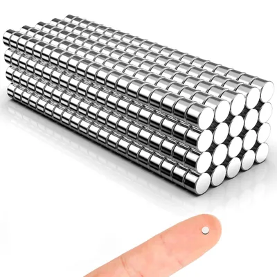 Image de 300 aimants ultra-puissants (3 x 2 mm), mini-aimants pour tableaux magnétiques, petits aimants ronds puissants, aimants puissants pour réfrigérateurs, tableaux blancs, tableaux d'affichage, bureaux