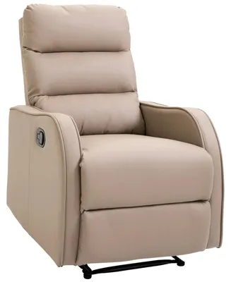 Image de Fauteuil inclinable, similicuir, design moderne, kaki