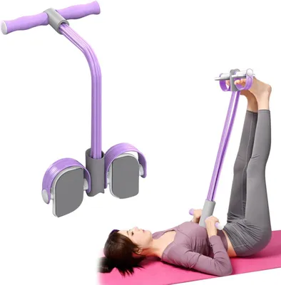 Produktbild von Bauchtrainer Sit-Up Expander, 6 Tubes, Pedal-Widerstandsband