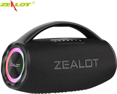 Obrázek produktu pro ZEALOT S97 BT reproduktor, bezdrátový stereo reproduktor 80W, barevná světla, přenosný vodotěsný reproduktor Mobilní venkovní reproduktor
