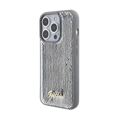Immagine prodotto di Guess Guhcp15Xpsfdgss Custodia rigida per Iphone 15 Pro Max 6.7 Srebrny/Argento Sequin Script Metallo