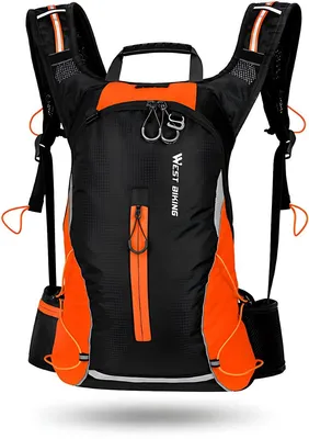 Produktbild von CarryQuest® - Fahrradrucksack 16L Nylon Regenhülle Schwarz