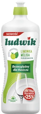 Zdjęcie produktu dla Ludwik płyn do mycia naczyń 900g - limonka z melisą