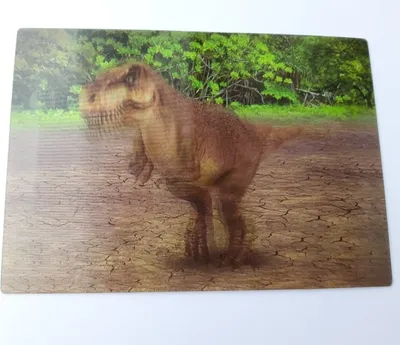 Produktbild von 3 D Ansichtskarte T - Rex, Postkarte Wackelkarte Hologrammkarte Tiere Tier Dinosaurier