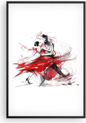 Produktbild von Gerahmtes Poster - Schwarzer Rahmen - Tanz Aktion Aktivität - 61x91,5 cm - Wand Bild - Wanddeko - Wandbilder - Kunstposter - Wandposter - Bilderrahmen - Bilder - Kunstdruck - Wandbild P2BPA61x91-3052