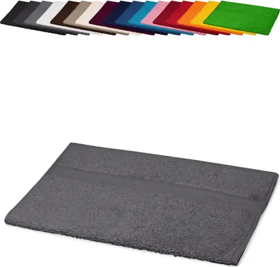 Produktbild von Gästetuch 30x50 cm Gästehandtuch Kinderhandtuch 100% Baumwolle, Farbe: Hellgrau