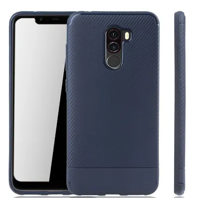 Produktbild von Hülle Cover Silikon Schutz Case Handy Case Etui Bumper Tasche Schale Backcover Rahmen, Für Handy:Huawei P20 Pro, Farbe:Blau