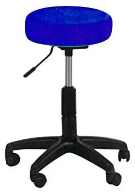 Kunststoff-Hocker mit Skay-Bezug, höhenverstellbar, 50–60 cm, schwarz