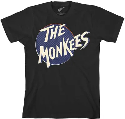 Produktbild von The Monkees Retro Dot Logo Black M T-Shirt