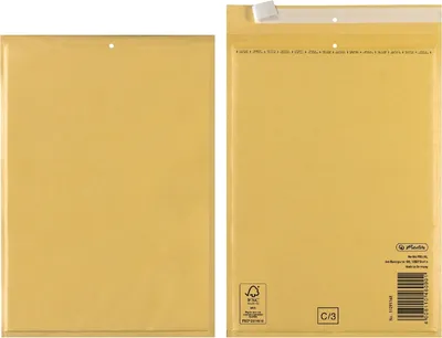 Produktbild von Luftpolstertaschen 3/C 17x22cm Haftklebung VE=10x10 Stück braun