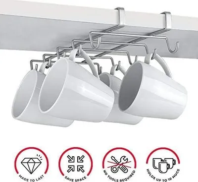 Produktbild von Metaltex My Mug Tassen/Becherhalter Polytherm 14x28x6cm, Silber, Stahl, CE, 140 mm, 280 mm, 60 mm