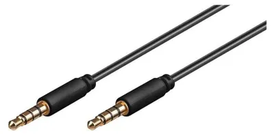 Productafbeelding van AUX audio-aansluitkabel 3,5 mm stereo 1,5 m zwart