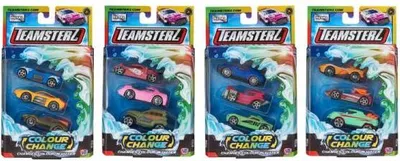 Zdjęcie produktu dla HTI Teamsterz Colour Change die-cast bil - 3 pak