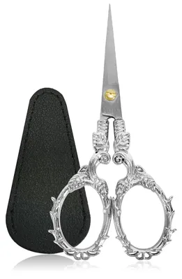 Stickschere aus Edelstahl, 11,5 cm, mit Schutzhülle
