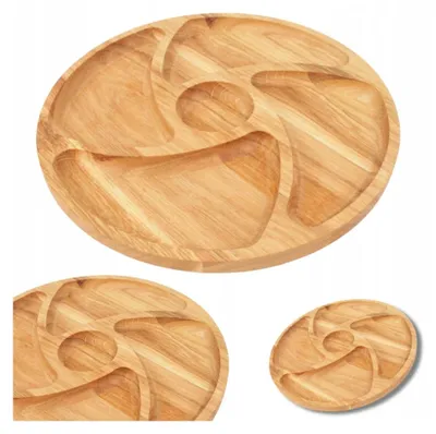 Obrázek produktu pro Woodcarver Buková otočná servírovací deska Kulatá 30 cm