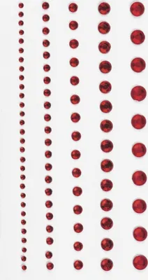 Produktbild von Strass-Sticker Acryl Größe 2-6mm VE=6x95 Stück rot