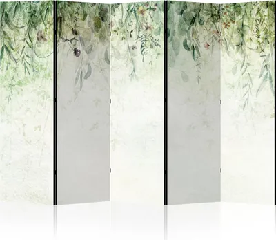 Produktbild von LUMASOUL Paravent einseitiger, Paravent Raumteiler Innen, Blumen Motiv, 225x172 cm