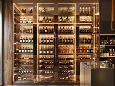 Produktbild von Weinablage Weinschrank Weinregal Flaschenregal Weinmöbel Weinarchiv