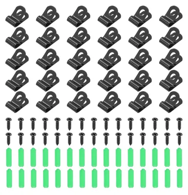 Productafbeelding van 50 stuks hekdraadklemmen, 4 mm, montageklemmen voor landbouwhekken