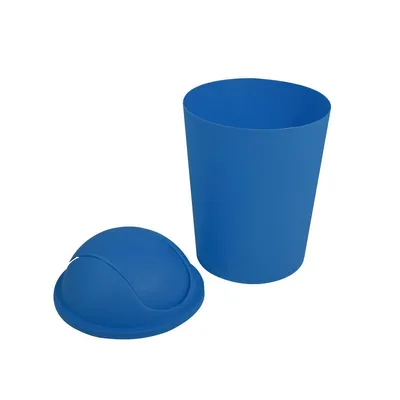 Immagine prodotto di MSV cestino per cosmetici Cestino per rifiuti con coperchio basculante da 5,5 litri in plastica blu